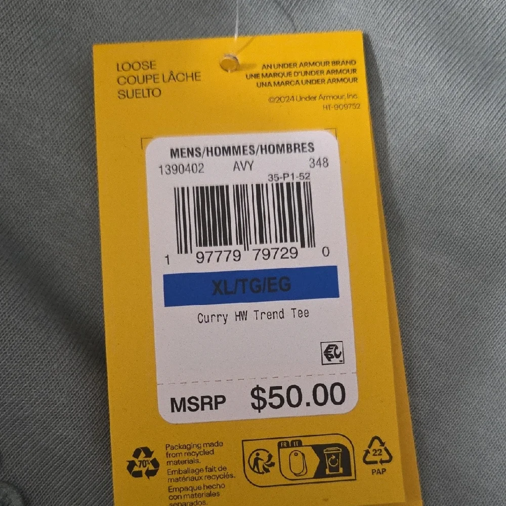 Under Armour Steph Curry Short Sleeve Tee - Picture 3 of 3